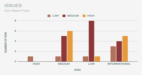 ZAP tool identified vulnerabilities