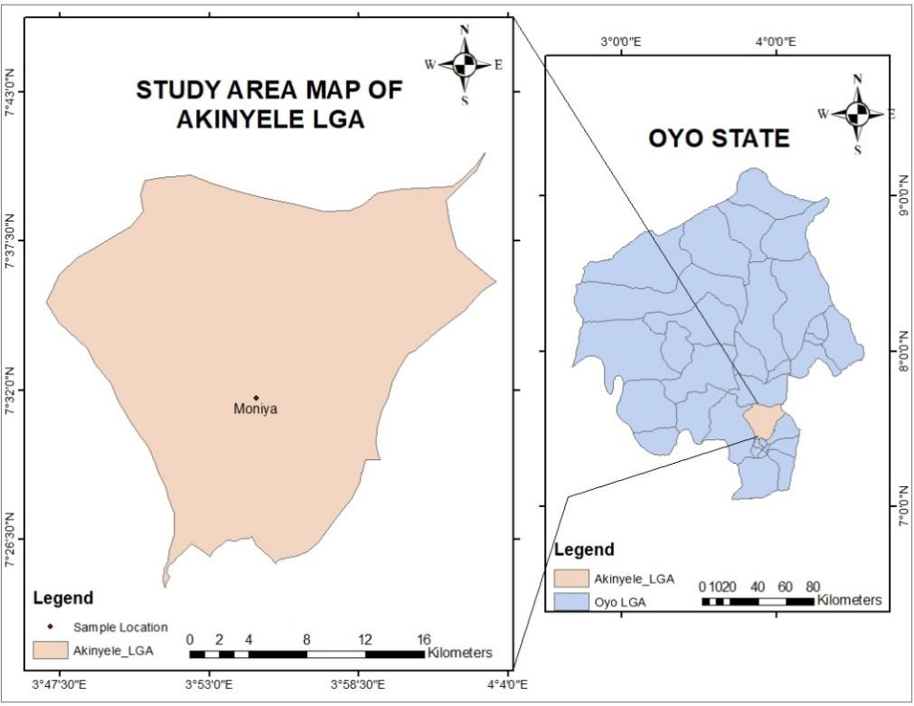 Map of the Area of the Study