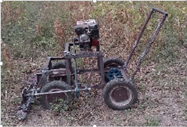 The Pictorial View of the Motorized Soybean Harvester