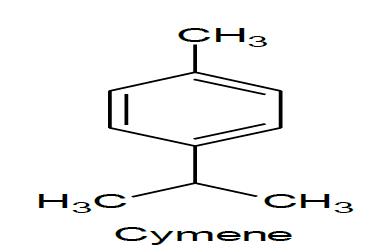 Cymene Molecular Structure