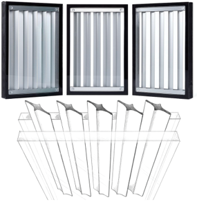 Light-Directing Louvers: (OKALUX, et al., 2020)