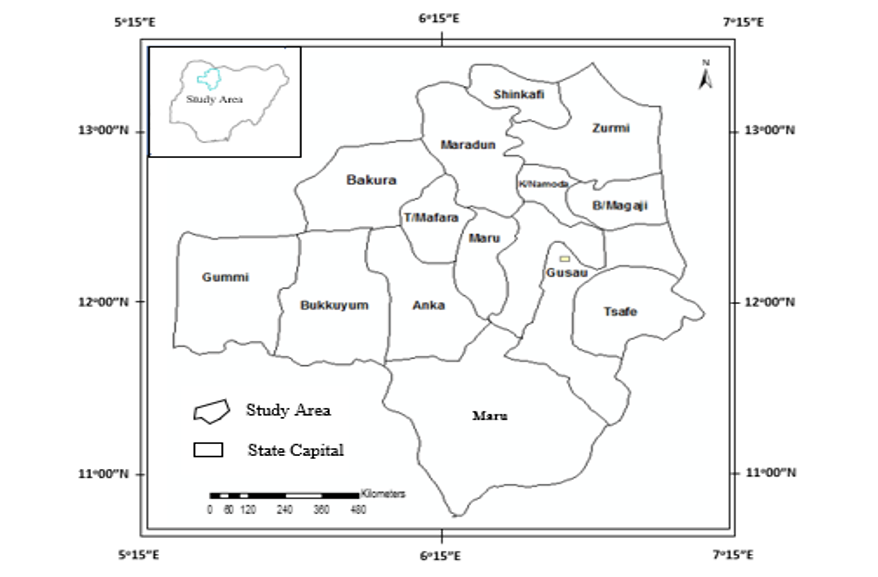 Map of Zamfara State