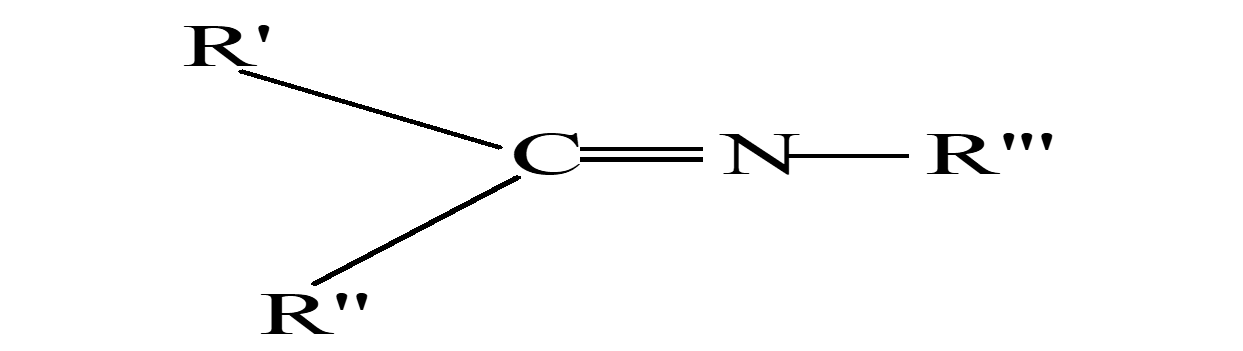 General structure of Schiff base