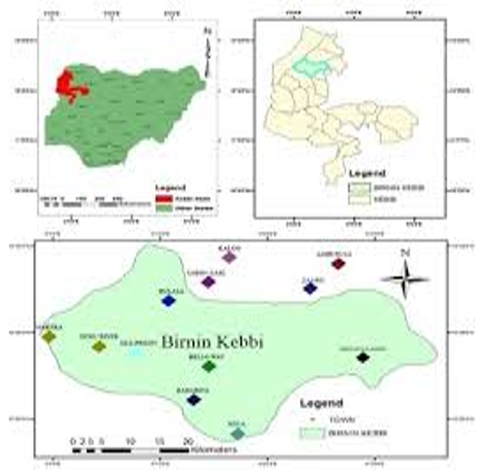 Map of Birnin Kebbi