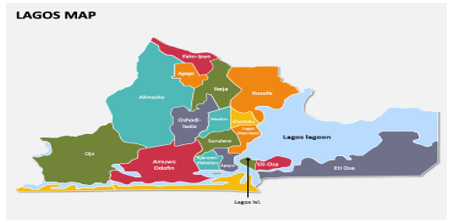 Map of Lagos State