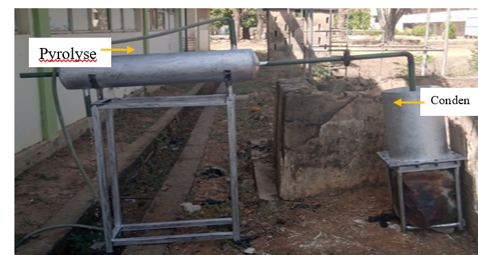 Pyrolyser Setup for Petroleum Oily Sludge