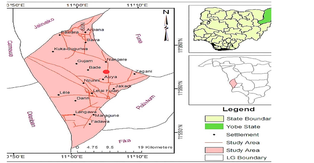 Map of Sabon Garin Nangere