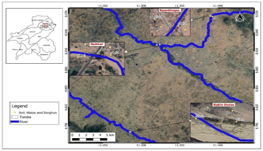 Map of Taraba State showing Ardo – kola, Jalingo and Yorro Local Government Area
