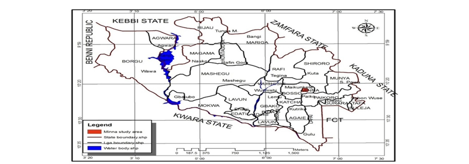 Map of Niger State showing Local Government Areas