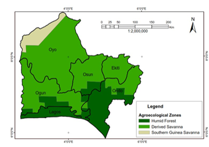 The Map of the Study Areas