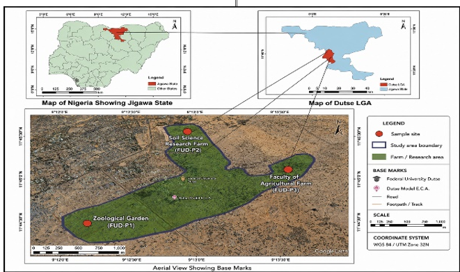 Map of Nigeria Showing the Study Area