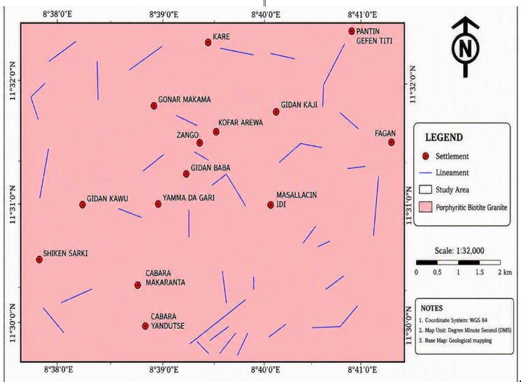 Geologic Map of the Study Area